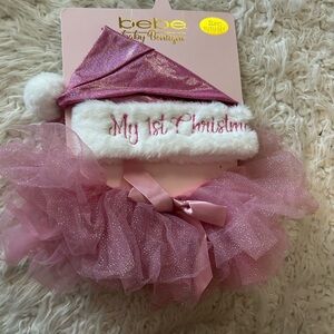 like New Baby Christmas Set Hat, Tutu NEW BEBE my 1st Christmas